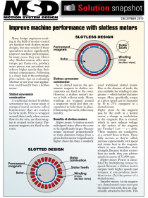 Slotless Servo Motors White Paper